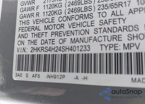 2025 Honda Cr-V Lx Awd from USA, damaged, VIN 2HKRS4H24SH401233